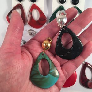 Irregular <b>Resin</b> Earrings Handmade Fashion Jewelry <b>Craft</b> Accessory Multicolor Oval Shape Studs For Women <b>Resin</b> <b>Craft</b> Gift - Product Image 4