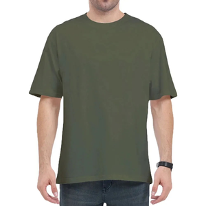 T-shirt de fitness pour homme de qualité supérieure, 100% coton tissé, col rond, coupe ample, imprimé, taille oversize pour adultes - Product Image 6