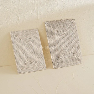 Viettimecraft 2026 - Juego de Manteles Individuales Rectangulares de Ratán de Moda, 10 mm de Grosor, Alfombrilla de Mimbre para Decoración de Cocina, Venta al por Mayor en Caja - Product Image 3