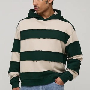 Sweat à capuche zippé personnalisé avec broderie, style français, en tissu épais, effet vieilli, délavé à l'acide, impression en relief, double fermeture éclair, effet soleil émaillé - Product Image 5