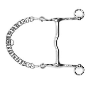 Bocado Pelham Weymouth con Boquilla Port Mouthpiece, Bocado de Acero Inoxidable para Montar a Caballo, Equipo de Equitación y Entrenamiento - Product Image 3