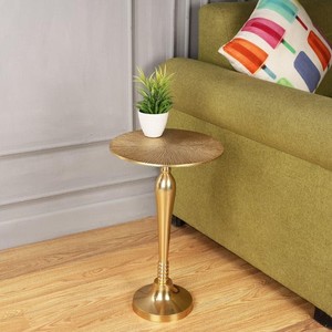 Mesa Auxiliar Moderna con Tapa de Vidrio y Estructura de Acero Inoxidable, Elegante Mesa Decorativa para Sala de Estar, Dormitorio o Sofá - Product Image 5