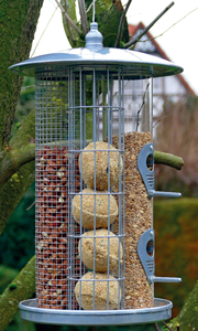 Comedero para Pájaros de Metal con Triple Tubo, Decoración para el Hogar - Product Image 3