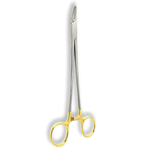 คีมจับเข็มสเตนเลสสตีลแบบแมนนวล ขนาด 21 ซม. คุณภาพพรีเมียม ปลายเข็มเคลือบ CVD สำหรับการเย็บผ่าตัด - Product Image 1