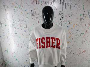Sudadera FISHER ASH GREY con Cuello Alto, 100% Rojo, Apliques Bordados, Cuello Ancho, CLUSH SPORTS - Product Image 3