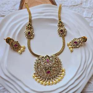 18K Gold Plated Number Pendant Chain Necklace-Casual Geometric Style - Product Image 2