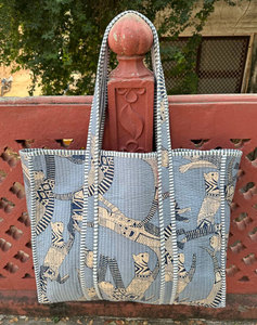Sac à bandoulière matelassé en coton tendance pour femme, usage décontracté en extérieur - Product Image 5