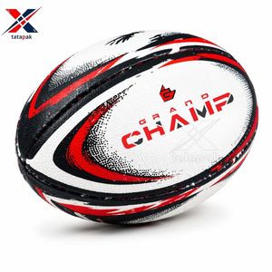 Ballon de rugby cousu main, personnalisé, en PVC/PU, pour équipes sportives adultes unisexes, design personnalisé, vente en gros, qualité export. - Product Image 4