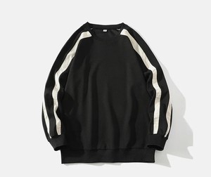 เสื้อสเวตเชิ้ตแขนยาวทรงโอ-เนคสำหรับผู้ชาย สีพื้น สไตล์ลำลอง ผ้าถัก คอตตอน ทรงปกติ เหมาะสำหรับใส่ในฤดูใบไม้ร่วง - Product Image 4