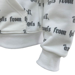 Sudadera con capucha 100% algodón personalizada con cremallera completa, estilo oversize, con máscara facial completa, estilo urbano casual, con doble cremallera - Product Image 3