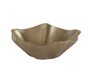 Bol de présentation contemporain en aluminium avec surface sculpturale pour des réceptions de luxe - Product Image 3