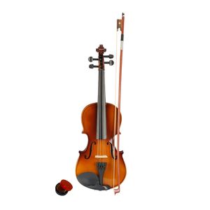 Nuovo custodia per violino acustico 3/4, archetto naturale, resina per studenti principianti, violino elettrico, archetto in legno, tavola in abete, fondo in acero, corpo in tiglio - Product Image 2