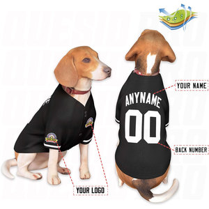 Maillot de sport respirant en maille polyester pour chien – Été, printemps, hiver – Motif uni – Maillot de basketball pour chien – Personnalisation nom, numéro, logo - Product Image 3