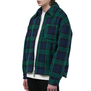 Custom Bulk <b>Mens</b> High Quality Brushed Cotton Plaid Hooded <b>Flannel</b> Streetwear Winter <b>Jacket</b> Eco-Friendly Heavyweight Thermal - Product Image 1