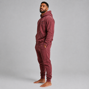 Custom streetwear distressed tracksuit for <b>men</b> with soft fabric stylish details custom designs and comfortable relaxed fit - Product Image 4