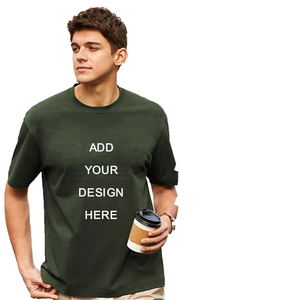Camisetas de Cuello Redondo Transpirables con Estampado DTG Lavado en la Parte Delantera, Logotipo Personalizado de Alta Calidad, Venta al por Mayor, 100% Algodón, Unisex, 180 g/m², Casual - Product Image 1