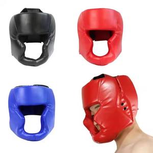 Full-covered Lightweight Leather <b>Skiing</b> Children's Unisex Water Resistant Boxing Helmet Headgear Gym Equipment - Product Image 2