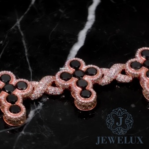 Indian Supplier Hip Hop Iced Out Moissanite Diamond Tennis Bracelet Gold Plated Luxury Bracelet for <b>Men</b> Available at Cheap Price - Product Image 3