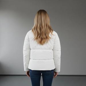 Veste matelassée à capuche en polyester tricoté, légère et imperméable, pour femmes, tailles S-7XL - Product Image 2