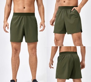 Pantalones Cortos Deportivos para Hombre, de Secado Rápido, de Nailon, para Correr, Elásticos, Casuales, para Entrenamiento Físico - Product Image 4