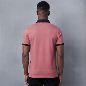 Polo décontracté de haute qualité en tissu tricoté, coupe ajustée, idéal pour le golf, avec logo brodé personnalisé, style streetwear, confortable et respirant - Product Image 4