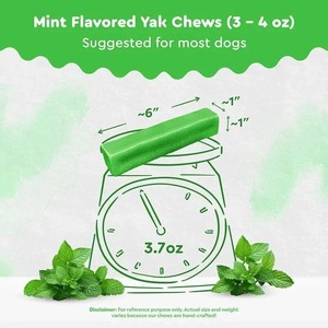 Friandises à mâcher au goût menthe pour chiens et chats, à base de yak de l'Himalaya, naturelles, riches en protéines, pour la santé dentaire, riches en calcium, longue durée, sans gluten, sans céréales, OEM - Product Image 5