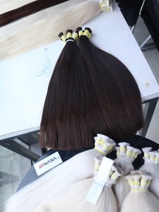 ผมแท้เวียดนาม Nasa Hair NSH-DN แบบเป็นมัด น้ำหนัก 1 กิโลกรัม สีน้ำตาลธรรมชาติ สีบลอนด์แพลตตินั่ม สีดำ หนังกำพร้าผมครบถ้วน ขายส่ง - Product Image 6