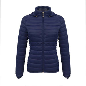 Veste d'hiver réversible matelassée imprimée avec capuche pour femme, imperméable, chaude, en softshell, vêtements de sport, doublure en polyester tissé, douce - Product Image 4