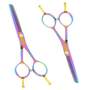 Ciseaux de coiffure professionnels en acier inoxydable de 5,5 pouces avec pointe affûtée pour salon de barbier, ciseaux à effiler pour la beauté - Product Image 1