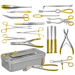 Juego de 25 Piezas de Instrumentos Quirúrgicos Ortopédicos Básicos de Acero Inoxidable, Kit de Instrumentos Quirúrgicos Manuales con Certificación CE ISO13485 - Product Image 4