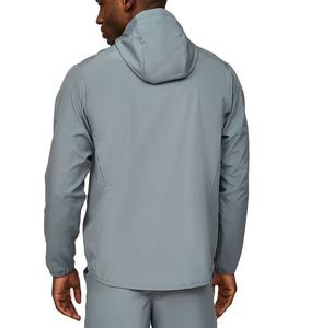 Veste coupe-vent d'été pour homme, design personnalisé, respirante, en polyester, séchage rapide et imperméable, avec capuche, grandes tailles - Product Image 2