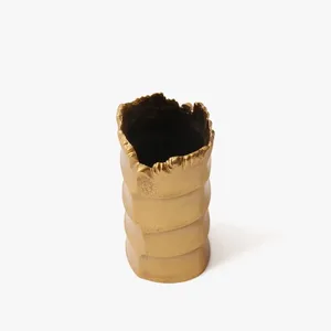 Florero de Hierro Hecho a Mano, Decoración Floral Contemporánea de Lujo para Flores Frescas, Artificiales y Secas - Product Image 1