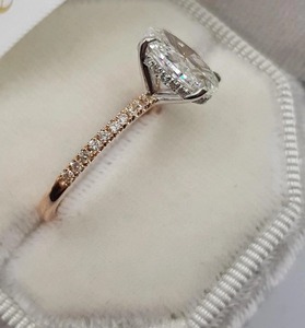 Timeless 1.51ct Oval Cut Moissanite Engagement Ring Brilliant Solitaire Luxury Bridal Wedding Anniversary Jewelry for Women - Product Image 1