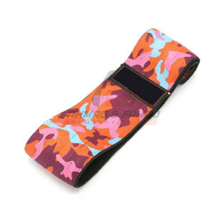 Bande de résistance colorée en tissu pour exercices de fitness et entraînement des hanches, résistance moyenne - Product Image 3