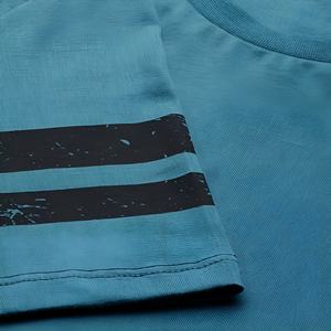 Camiseta Casual de Color Sólido para Hombre, Algodón, Manga Corta, Estilo Urbano, Cómoda, Transpirable, a la Moda, para Verano - Product Image 6