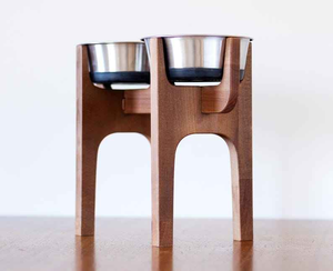 Tazón de Madera Resistente para Mascotas con Base de Goma Antideslizante para Alimentar a las Mascotas, Contiene Comida y Agua - Product Image 4