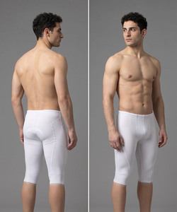 Men Customized <b>Compression</b> <b>Shorts</b> Knee Length Sportswear Running Base Layer <b>Short</b> Legging Pant Sporty Fit Gym Workout <b>Shorts</b> Men - Product Image 6