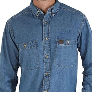 เสื้อเชิ้ตแขนยาวผ้าทวิลสำหรับผู้ชาย ขายส่ง เสื้อเชิ้ตเบอร์กันดีทนทาน เหมาะสำหรับใส่ทำงานและลำลอง - Product Image 2