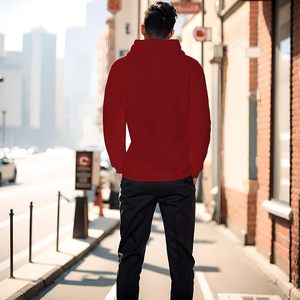 Sweat à capuche pour homme en coton mélangé de qualité supérieure, ultra doux, en molleton brossé - Product Image 2