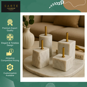 Lámpara LED de Alta Calidad para Mesa/Mesita de Noche, de Piedra Natural Tallada Artesanalmente, Ecológica, Portátil y Personalizable - Product Image 3