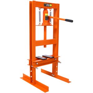 Pressa Idraulica da 6 Tonnellate con Tavolo di Lavoro Regolabile, Pressa da Officina a Telaio H con Piano di Lavoro per Uso in Garage - Product Image 3