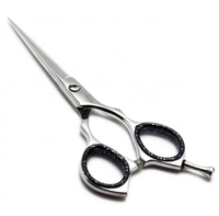 Ciseaux de coiffure professionnels en acier inoxydable 440C, lame tranchante, pour droitiers, manche long, ciseaux de coupe de cheveux