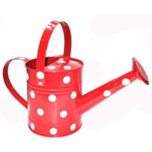 Wholesale Decorative Red Polka Dot <b>Metal</b> Watering Can Vintage Iron Garden Pot Long Spout Indoor Outdoor Plant Watering <b>Tool</b> - Product Image 1