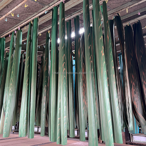 แผ่นไม้วีเนียร์ไม้ซีดาร์ญี่ปุ่นสีเขียวย้อมสีด้วยแรงดันสูงที่ได้รับสิทธิบัตร IRODORITAI VENEER VC-01-G เนื้อเรียบ ตัดเป็นแผ่นบาง ความยาวหลากหลาย - Product Image 5