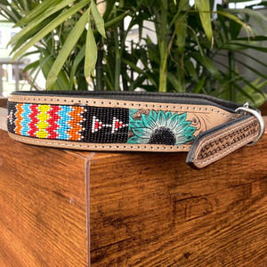 Collier de chien en cuir usiné à la main personnalisé de créateur de mode haut de gamme en cuir véritable de luxe réglable et résistant collier de chien pour chat de compagnie - Product Image 4