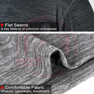 Paquete de 5 camisetas deportivas de manga corta para hombre, de secado rápido, cuello redondo, para correr, gimnasio, entrenamiento y uso casual, precio al por mayor - Product Image 5