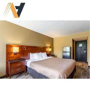 Hardwood Suburban Project OEM ODM Wooden New Design Concise Style <b>Wardrobe</b> Nightstand Dresser TV Table Hotel Bedroom Furniture - Product Image 1