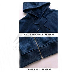Sudadera con capucha y cremallera de peso pesado con estampado digital para hombre, talla grande, hombros caídos, corte holgado, ropa de invierno, calidad Impex - Product Image 5