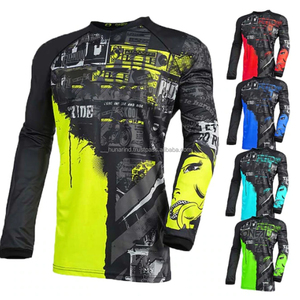 Jersey de Carreras Personalizable para Hombre, 100% Poliéster, Ropa de Motociclismo de Alto Rendimiento, Ropa Deportiva para MTB y Motocross, Transpirable y que Absorbe la Humedad - Product Image 2