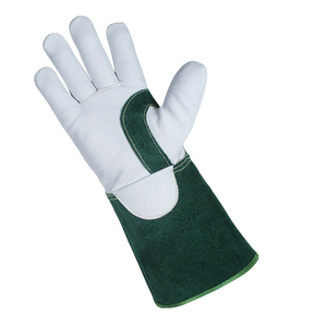 Guantes de Soldadura Resistentes al Calor, Guantes de Trabajo de Cuero Personalizados, Diseño OEM - Product Image 1